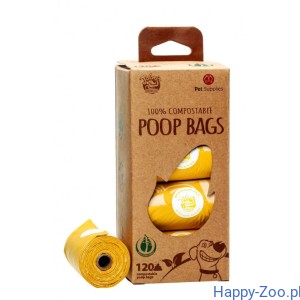 Petsupplies Kompostowalne Worki Na Odchody 120 szt. / woreczki