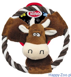 Pet Nova pluszowa krowa na okrągłym sznurze 20cm