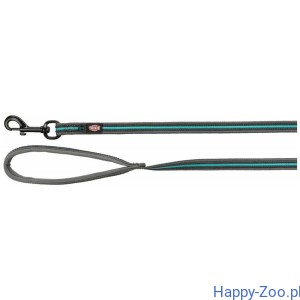 TX-207556 Fusion tracking, smycz paciana gumowana, grafit/morski błękit,  M-XL 5m/17 mm