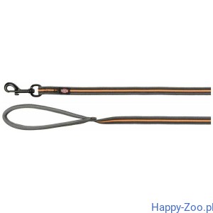 TX-207551 Fusion tracking, smycz paciana gumowana, grafit/papaja,  M-XL 5m/17 mm