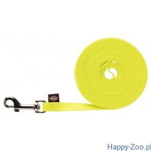 Trixie Easy life, smycz treningowa dla psa- neonowy żółty, taśma parciana z powłoką PVC, M-L: 5 m/13 mm