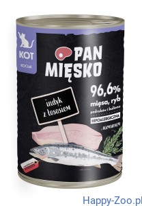 Pan Mięsko karma mokra dla kociąt Indyk z Łososiem 400 g