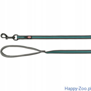 TX-207557 Fusion tracking, smycz paciana gumowana, grafit/morski,  M-XL 10m/17 mm