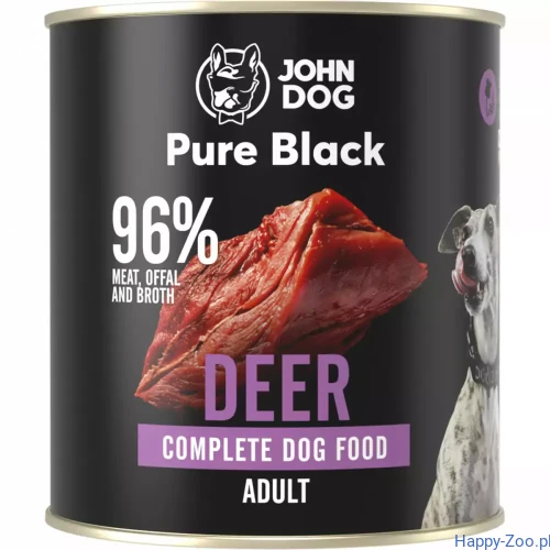 John Dog pure black jheleń 800g happy-zoo.webp