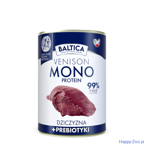 Karma mokra baltica Venison&Prebiotics 400g Happy-Zoo.jpg