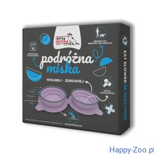 Syta Micha Miska składana podróżna 500ml mix kolorów