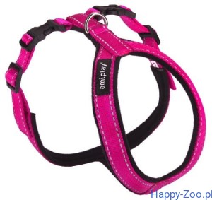 Amiplay Szelki Regulowane Grand Reflective Różowe, Rozmiar: XS ,S ,M,L,XL