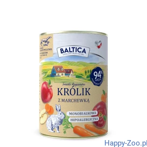 Baltica Smaki Regionów karma mokra królik z marchewką 400g 