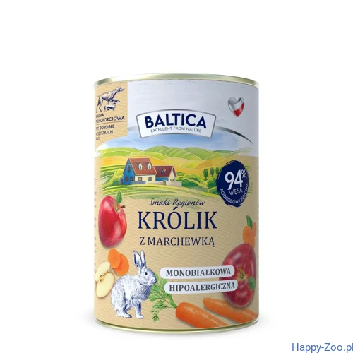 Baltica karma-mokra-krolik-z-marchewka-400g Happy-Zoo.webp