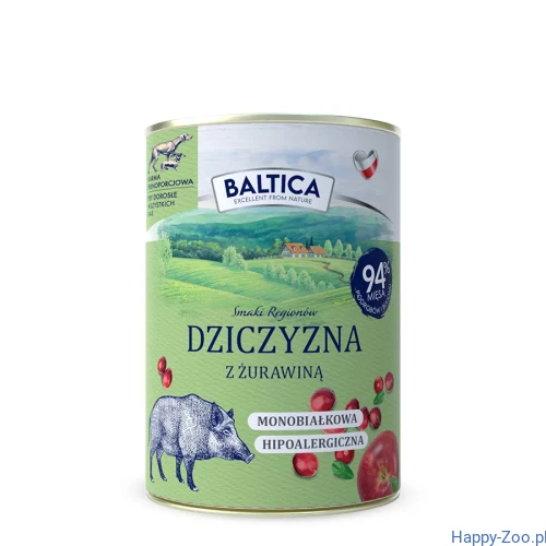 Baltica karma-mokra-dziczyzna-z-zurawina-400g Happy-Zoo.webp