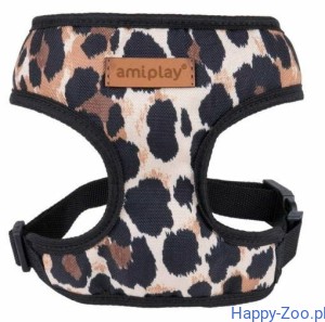 Amiplay - Szelki Bezuciskowe Dla Psa, Seria Scout Safari, Wzór Panterka