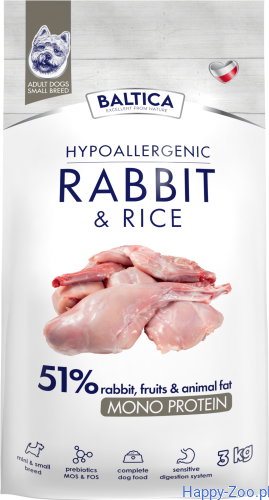 Baltica Adult Hypoallergenic Rabbit & Rice XS S 3kg.png
