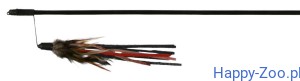Trixie Wędka z paskami skórzanymi i piórami