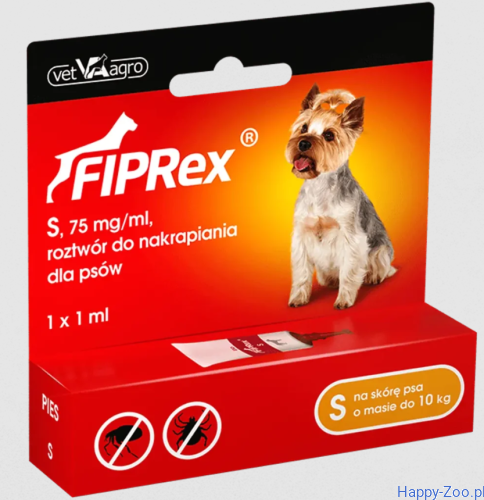 Fiprex Krople spot-on na pchły i kleszcze dla psów S.PNG