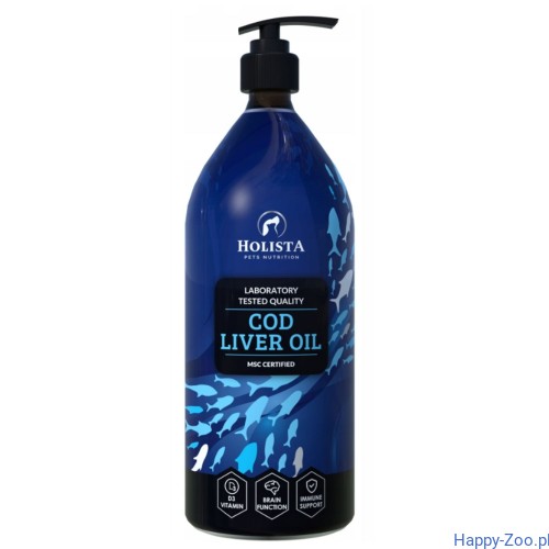 HOLISTA Cod Liver Oil - olej z wątroby dorsza dla psów i kotów 1000 ml.jpg