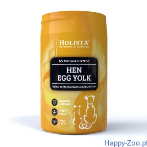 PRZECENA! HOLISTA Hen Egg Yolk - żółtko jaja kurzego dla psów i kotów 120 g 08.06.2026
