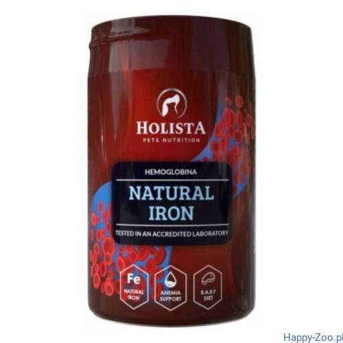 HOLISTA Natural Iron Hemoglobina dla psa i kota 180g.jpg