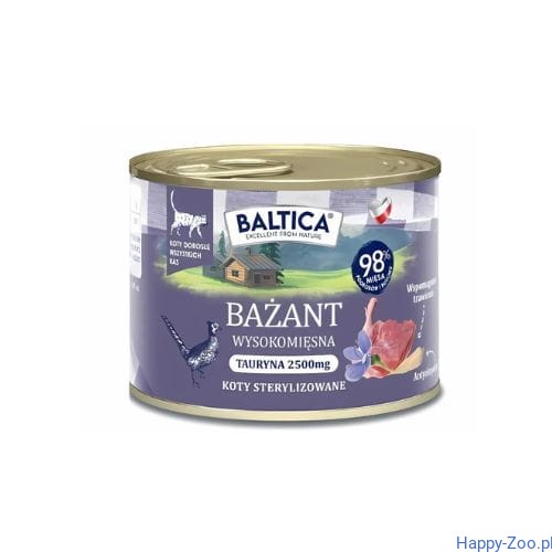 Baltica Smaki Regionów Karma Mokra dla Kotów - Bażant 185g.webp