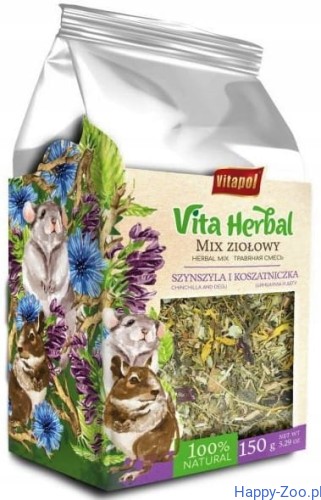 Vita Herbal dla szynszyli i koszatniczki mix ziołowy 150 g.jpg