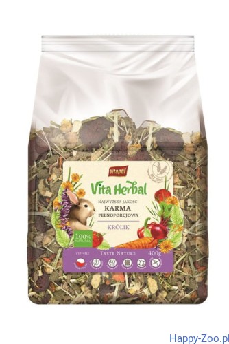 Vita Herbal karma pełnoporcjowa dla królika 400g.jpg