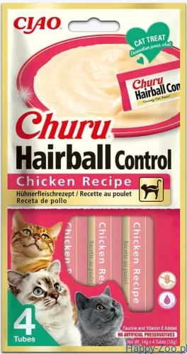 Inaba Churu Hairball Kurczak - przysmak dla kota - 4x14g (56g).webp