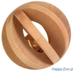 TX-6187 drewniana piłka z dzwonkiem