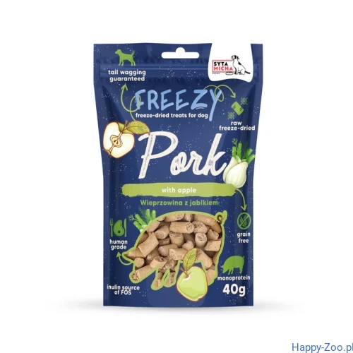 Syta Micha FREEZE Wieprozwina z jabłkiem i koprem włoskim 40g.webp