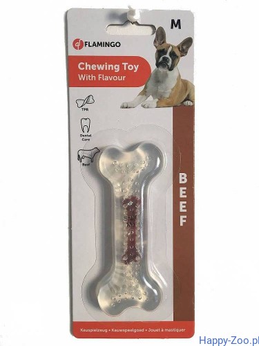 Flamingo Gryzak kość 12cm M BEEF.jpg