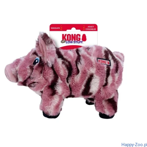 KONG Low Stuff Sttripes Pig roz.M.webp