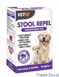 VetIQ Stool Repel Preparat przeciw koprofagi 30 tabletek