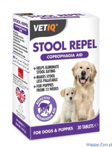 VetIQ Stool Repel Preparat przeciw koprofagi 30 tabletek.jpg