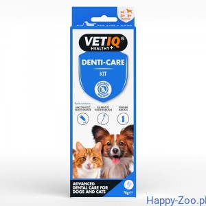 VetIQ Denti - care KIT 70g Pasta enzym zestaw