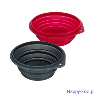 MISKA podróżna / turystyczna, silikonowa, składana 1 l/śr.18 cm