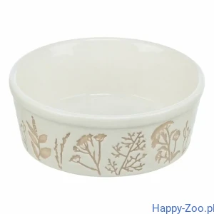 Trixie  Miska dla psa ceramiczna motyw roślinny 0,7l/16cm 