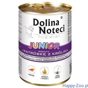 DOLINA NOTECI PREMIUM junior bogata w wątróbkę z królika 400g