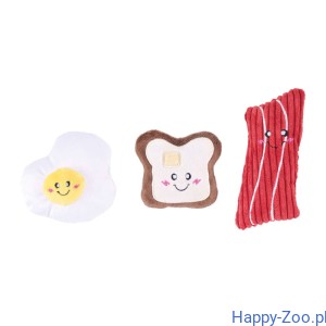 ZippyPaws pluszowe zabawki dla psa Breakfast 3szt