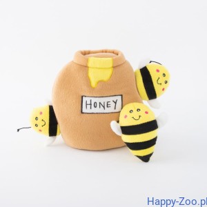 ZippyPaws pluszowa norka Słoik miodu z pszczółkami 