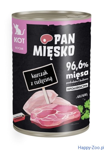 Karma mokra dla kota Pan Miesko Kurczak z cielecina.jpg
