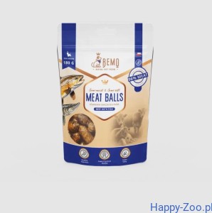 Bemo Meat Balls półmiękkie smaczki dla psów z wołowiną i rybą 180g