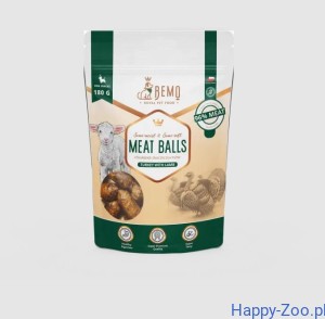 Bemo Meat Balls półmiękkie smaczki dla psów z indykiem i jagnięciną 180g