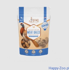Bemo Meat Balls półmiękkie smaczki dla psów indyk z bażantem 180g