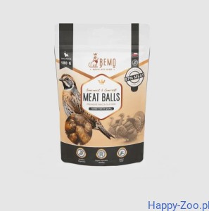 Bemo Meat Balls półmiękkie smaczki dla psów indyk z przepiórką 180g