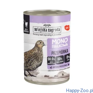 Wiejska Zagroda Kot Przepiórka mono proteinowa, puszka 400 g