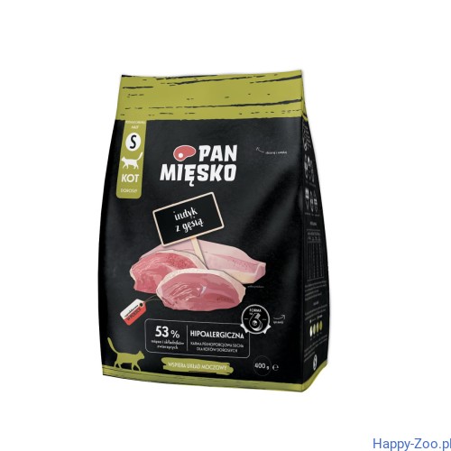 Pan Mięsko karma sucha dla kota indyk z gęsią S 400 g.jpg