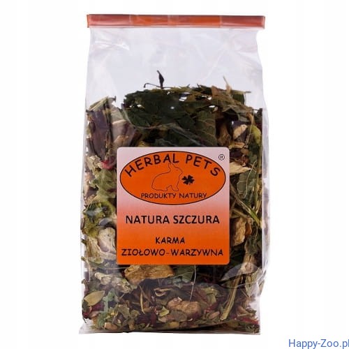 Herbal Pets Natura Szczura - karma ziołowo-warzywna 150g.jpg