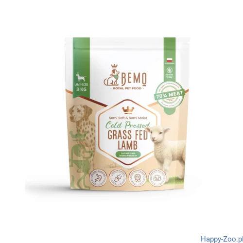 Bemo Cold Pressed Grass Fed Lamb - karma tłoczona na zimno z jagnięciną 1kg.webp