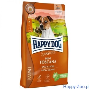 HAPPY DOG Sensible Sucha Karma dla Psów Dorosłych, Mini Toscana 800 g