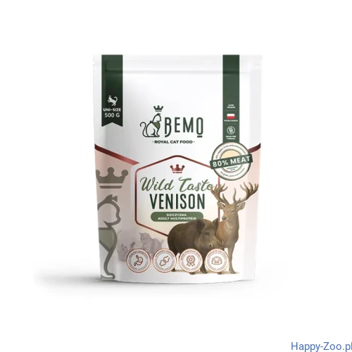 Bemo Cat Wild Taste Venison – karma sucha dla kota z dziczyzną.webp