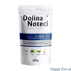 Dolina Noteci Premium Bogata w Dorsza z brokułami 150g