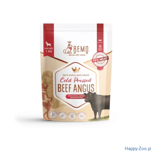 Bemo Cold Pressed Beef Angus - karma tłoczona na zimno z wołowiną Angus 1kg.webp